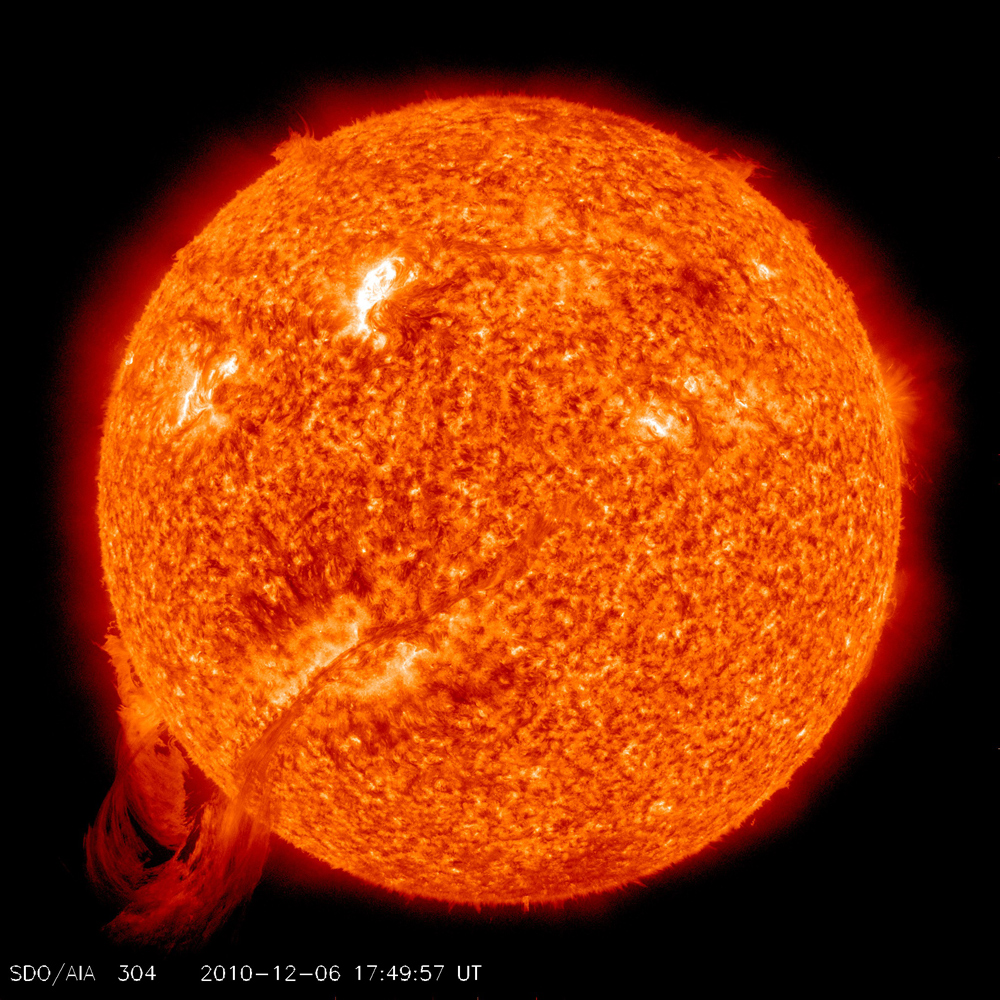 Huge Solar Flare Creates Gorgeous Filament